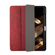Leather Case Stands Flip Cover Holder H03 for Apple iPad Pro 12.9 (2020) Red