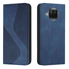 Leather Case Stands Flip Cover Holder H03X for Xiaomi Mi 10i 5G Blue