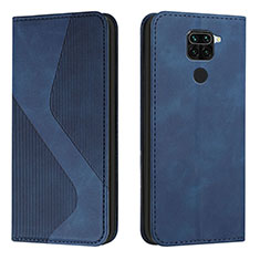 Leather Case Stands Flip Cover Holder H03X for Xiaomi Redmi 10X 4G Blue