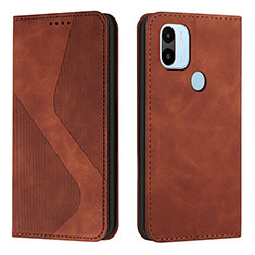 Leather Case Stands Flip Cover Holder H03X for Xiaomi Redmi A1 Plus Brown
