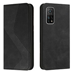 Leather Case Stands Flip Cover Holder H03X for Xiaomi Redmi K30S 5G Black