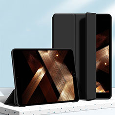Leather Case Stands Flip Cover Holder H04 for Apple iPad 10.2 (2021) Black