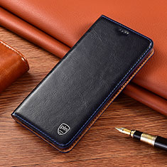 Leather Case Stands Flip Cover Holder H04P for Xiaomi Redmi 9AT Blue