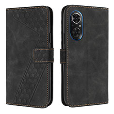 Leather Case Stands Flip Cover Holder H04X for Huawei Nova 9 SE Black