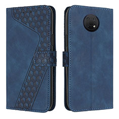 Leather Case Stands Flip Cover Holder H04X for Nokia G10 Blue