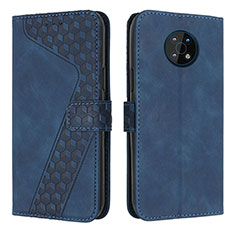 Leather Case Stands Flip Cover Holder H04X for Nokia G300 5G Blue