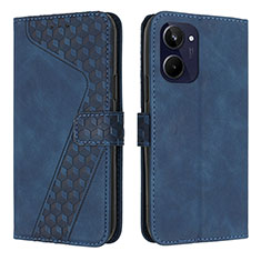 Leather Case Stands Flip Cover Holder H04X for Realme 10 4G Blue
