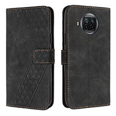 Leather Case Stands Flip Cover Holder H04X for Xiaomi Mi 10i 5G Black