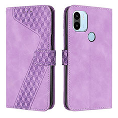 Leather Case Stands Flip Cover Holder H04X for Xiaomi Redmi A1 Plus Purple