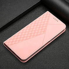 Leather Case Stands Flip Cover Holder H05X for Nothing Phone 1 Rose Gold