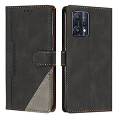 Leather Case Stands Flip Cover Holder H05X for Realme 9 Pro 5G Black