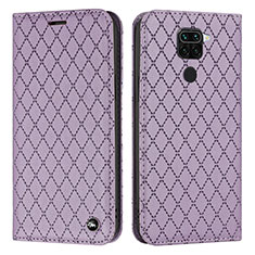 Leather Case Stands Flip Cover Holder H05X for Xiaomi Redmi 10X 4G Purple