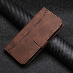 Leather Case Stands Flip Cover Holder H06X for Google Pixel 7 Pro 5G Brown
