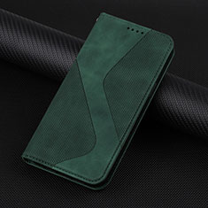 Leather Case Stands Flip Cover Holder H07X for Google Pixel 7 Pro 5G Green