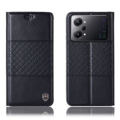 Leather Case Stands Flip Cover Holder H10P for Oppo K10 Pro 5G Black