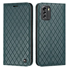 Leather Case Stands Flip Cover Holder H10X for Nokia G60 5G Green
