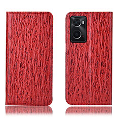 Leather Case Stands Flip Cover Holder H18P for Oppo A36 Red