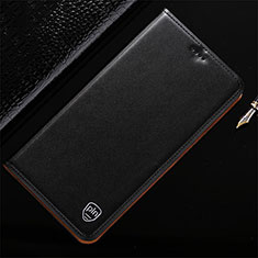 Leather Case Stands Flip Cover Holder H20P for Vivo iQOO 8 5G Black