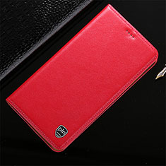 Leather Case Stands Flip Cover Holder H20P for Vivo iQOO 9 5G Red