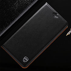 Leather Case Stands Flip Cover Holder H20P for Vivo iQOO 9 Pro 5G Black