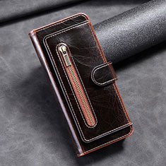 Leather Case Stands Flip Cover Holder JD1 for Samsung Galaxy Z Fold4 5G Brown