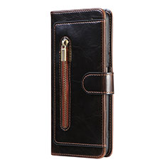 Leather Case Stands Flip Cover Holder JDK for Samsung Galaxy Quantum2 5G Brown