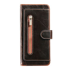 Leather Case Stands Flip Cover Holder JDK for Samsung Galaxy S20 Ultra 5G Brown