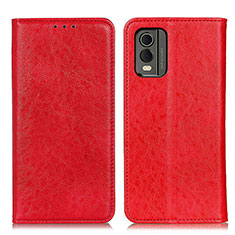Leather Case Stands Flip Cover Holder K01Z for Nokia C32 Red
