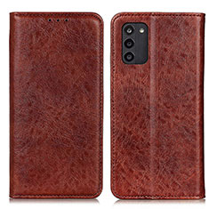 Leather Case Stands Flip Cover Holder K01Z for Nokia G100 Brown