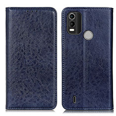 Leather Case Stands Flip Cover Holder K01Z for Nokia G11 Plus Blue