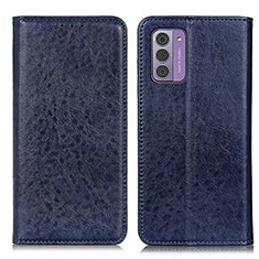 Leather Case Stands Flip Cover Holder K01Z for Nokia G42 5G Blue