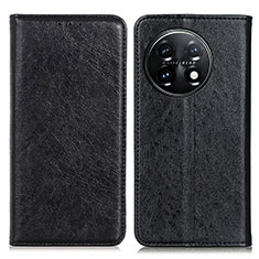 Leather Case Stands Flip Cover Holder K01Z for OnePlus 11 5G Black