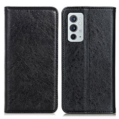Leather Case Stands Flip Cover Holder K01Z for OnePlus 9RT 5G Black