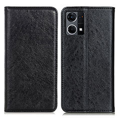 Leather Case Stands Flip Cover Holder K01Z for Oppo F21s Pro 4G Black