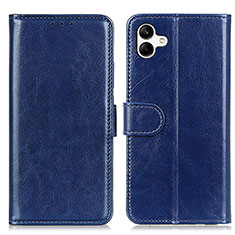 Leather Case Stands Flip Cover Holder K01Z for Samsung Galaxy A04 4G Blue