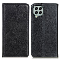 Leather Case Stands Flip Cover Holder K01Z for Samsung Galaxy M33 5G Black