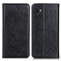 Leather Case Stands Flip Cover Holder K01Z for Samsung Galaxy XCover 6 Pro 5G Black