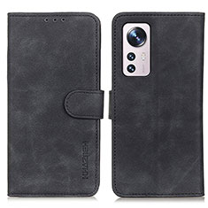 Leather Case Stands Flip Cover Holder K01Z for Xiaomi Mi 12S 5G Black