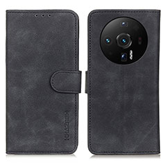 Leather Case Stands Flip Cover Holder K01Z for Xiaomi Mi 12S Ultra 5G Black