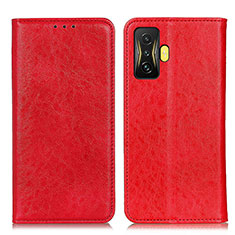 Leather Case Stands Flip Cover Holder K01Z for Xiaomi Poco F4 GT 5G Red