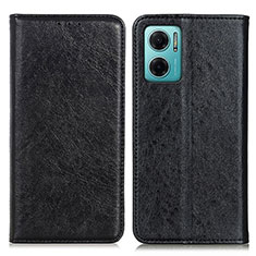 Leather Case Stands Flip Cover Holder K01Z for Xiaomi Redmi 10 Prime Plus 5G Black