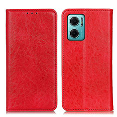 Leather Case Stands Flip Cover Holder K01Z for Xiaomi Redmi 10 Prime Plus 5G Red