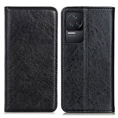 Leather Case Stands Flip Cover Holder K01Z for Xiaomi Redmi K50 5G Black