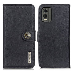 Leather Case Stands Flip Cover Holder K02Z for Nokia C210 Black