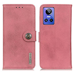 Leather Case Stands Flip Cover Holder K02Z for Realme GT Neo3 5G Pink