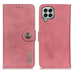 Leather Case Stands Flip Cover Holder K02Z for Samsung Galaxy M33 5G Pink