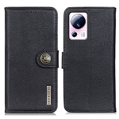 Leather Case Stands Flip Cover Holder K02Z for Xiaomi Mi 12 Lite NE 5G Black
