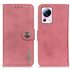 Leather Case Stands Flip Cover Holder K02Z for Xiaomi Mi 12 Lite NE 5G Pink