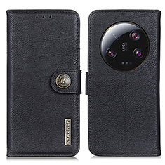Leather Case Stands Flip Cover Holder K02Z for Xiaomi Mi 13 Ultra 5G Black