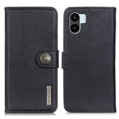 Leather Case Stands Flip Cover Holder K02Z for Xiaomi Poco C50 Black